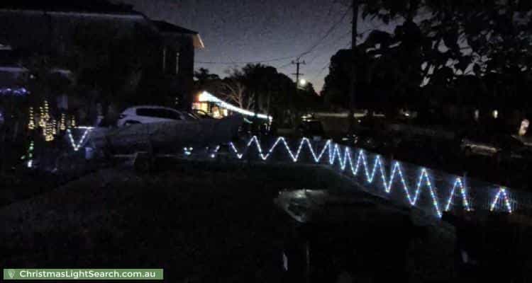 Christmas Light display at 10 Tarawa Road, Lethbridge Park