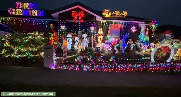 Christmas Light display at 36 Budburst Drive, Sunbury