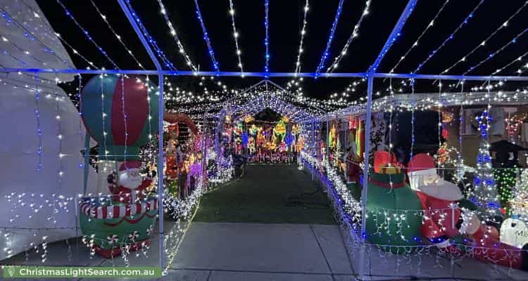 Christmas Light display at 143 Langford Avenue, Langford