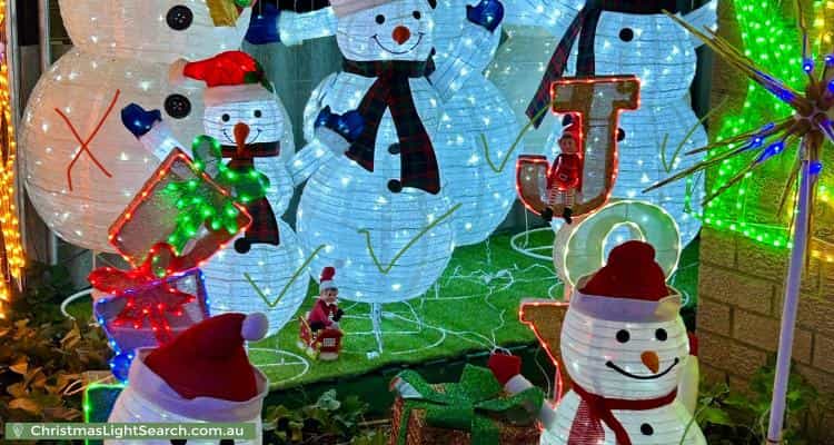 Christmas Light display at 143 Langford Avenue, Langford