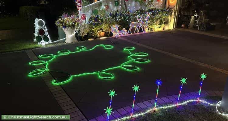 Christmas Light display at 22 Hinchinbrook Circuit, Forest Lake