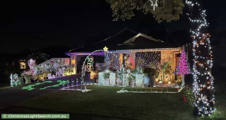 Christmas Light display at 22 Hinchinbrook Circuit, Forest Lake