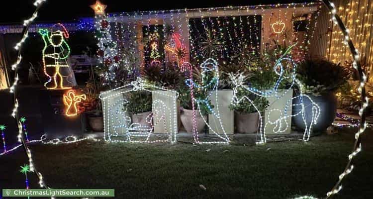 Christmas Light display at 22 Hinchinbrook Circuit, Forest Lake