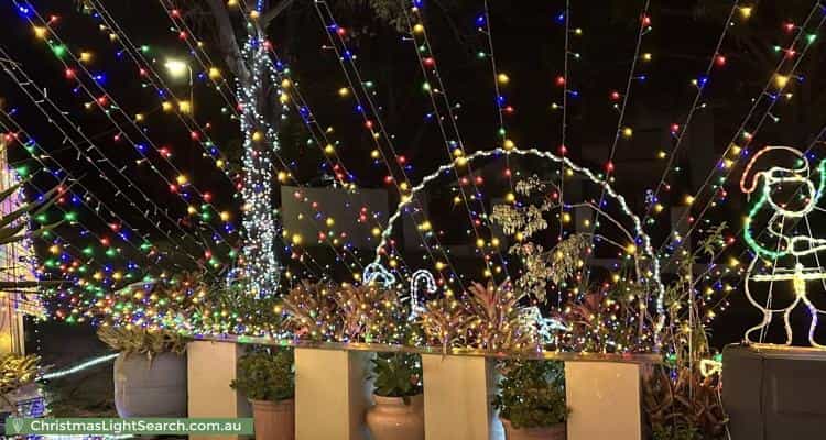 Christmas Light display at 22 Hinchinbrook Circuit, Forest Lake
