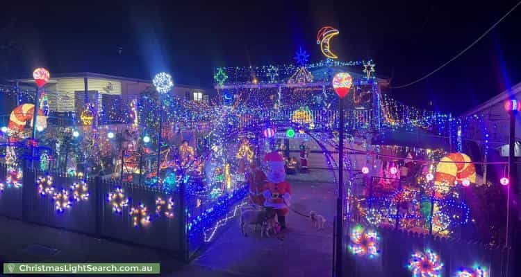 Christmas Light display at 74 Lindwall Street, Upper Mount Gravatt