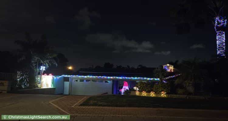 Christmas Light display at 16 Fleetwood Circuit, Woodvale