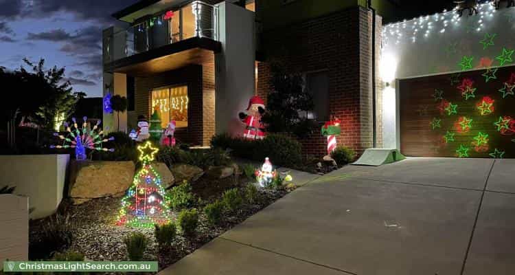 Christmas Light display at 36 Alan Watt Crescent, Casey
