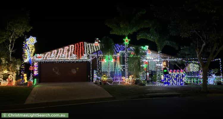 Christmas Light display at 8 Bellevue Place, Springfield Lakes