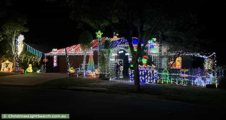 Christmas Light display at 8 Bellevue Place, Springfield Lakes