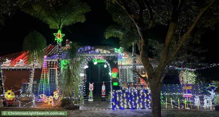 Christmas Light display at 8 Bellevue Place, Springfield Lakes