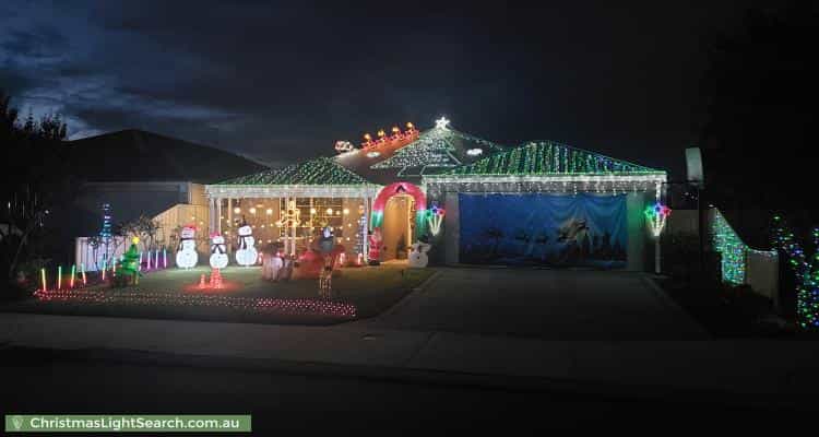 Christmas Light display at 32 Goldsbrough Entrance, Helena Valley