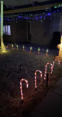 Christmas Light display at 6 Lacey Street, Beckenham