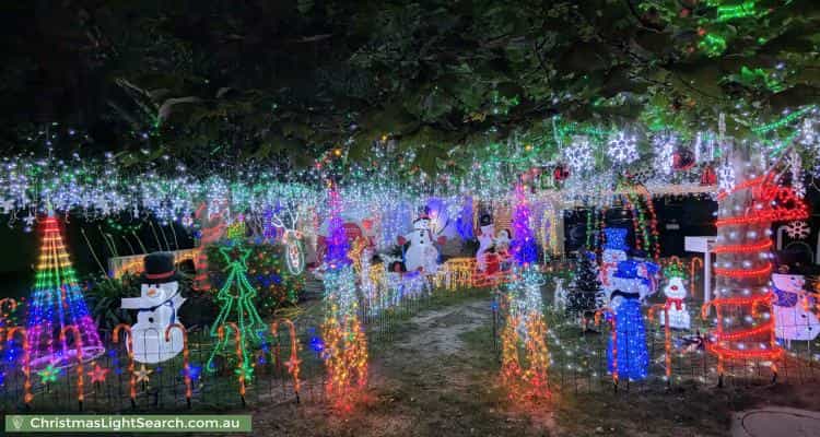 Christmas Light display at 8 Kennack Vista, Atwell