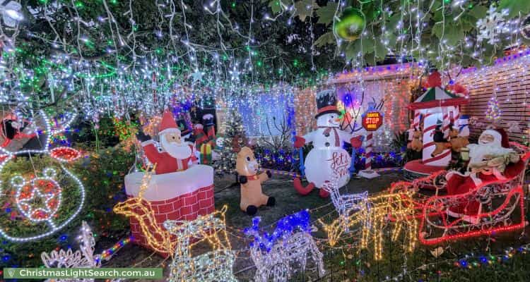 Christmas Light display at 8 Kennack Vista, Atwell