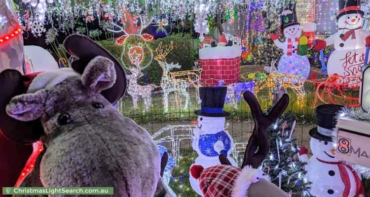 Christmas Light display at 8 Kennack Vista, Atwell