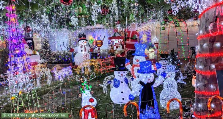 Christmas Light display at 8 Kennack Vista, Atwell