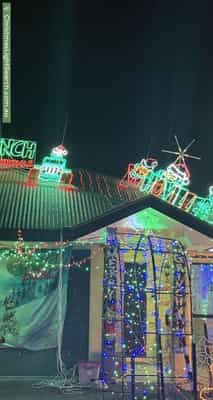 Christmas Light display at 7 Leicester Court, Kippa-Ring