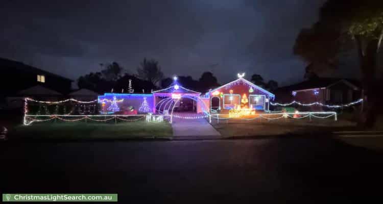 Christmas Light display at 44 Mawarra Crescent, Kellyville