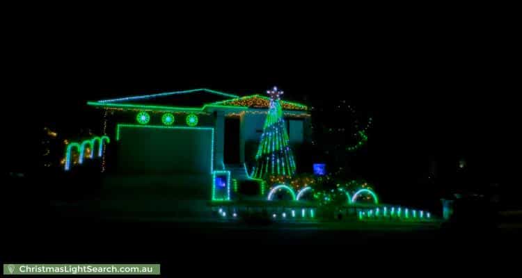 Christmas Light display at 24 Epsilon Street, Box Hill