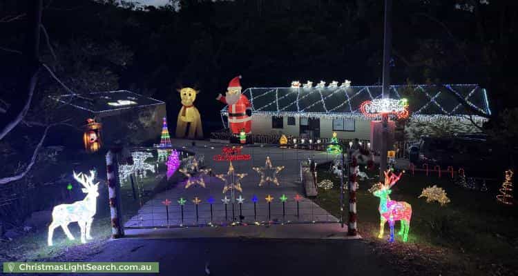 Christmas Light display at 120 Snug Tiers Road, Snug