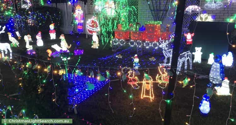 Christmas Light display at 23 Arnica Crescent, Bald Hills