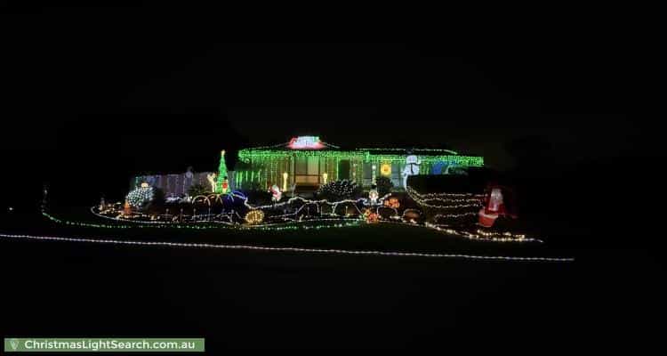 Christmas Light display at 4 Greenridge Court, Wynn Vale