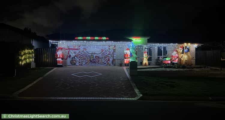 Christmas Light display at 18 Woodland Crescent, Murarrie