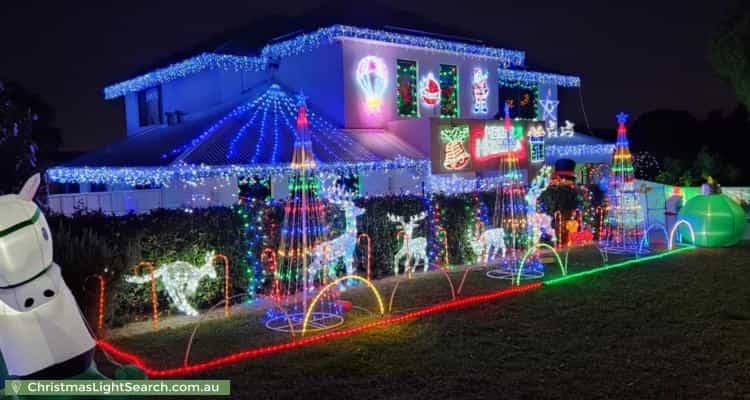 Christmas Light display at 2C Gimber Street, Melville
