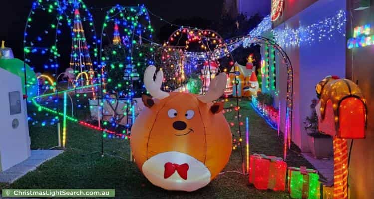 Christmas Light display at 2C Gimber Street, Melville