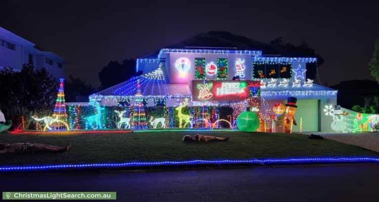 Christmas Light display at 2C Gimber Street, Melville