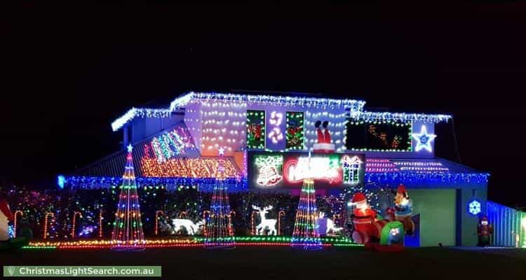 Christmas Light display at 2C Gimber Street, Melville