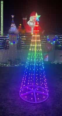 Christmas Light display at 9 Glenside Crescent, Craigie