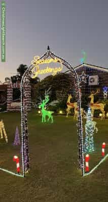 Christmas Light display at 5 Waraker Way, Leeming