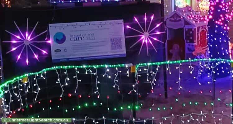 Christmas Light display at 19 Ivythorne Grove, Kiara