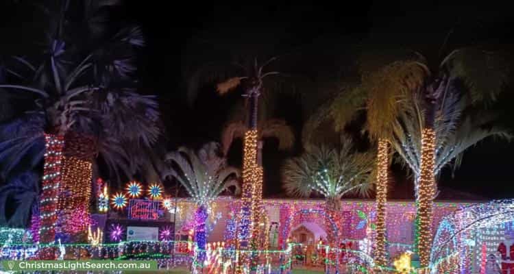 Christmas Light display at 19 Ivythorne Grove, Kiara