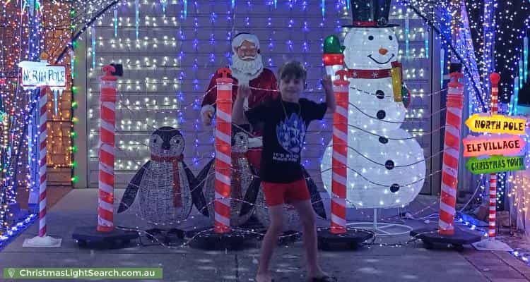 Christmas Light display at 19 Ivythorne Grove, Kiara