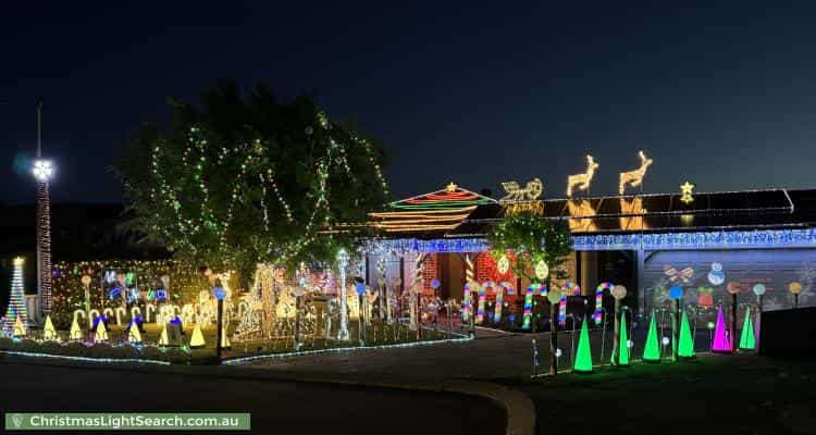 Christmas Light display at 10 Hope Place, Waikiki
