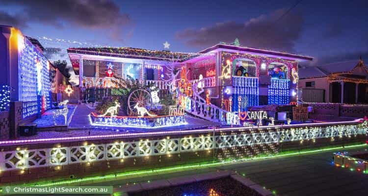 Christmas Light display at 12 Maidstone Street, Mount Tarcoola