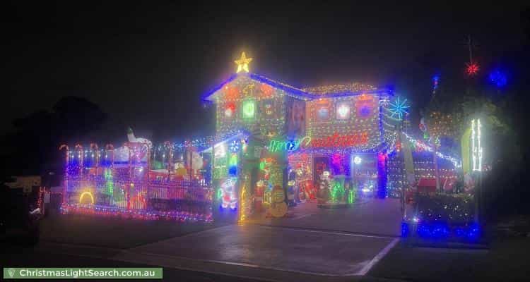 Christmas Light display at 62 Stockholm Avenue, Hassall Grove