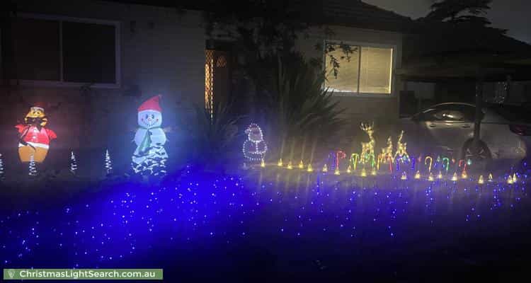 Christmas Light display at 10 Hardy Avenue, Riverwood