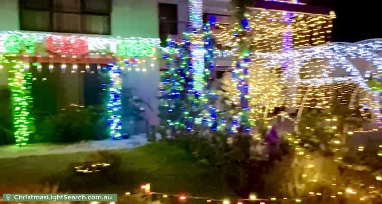 Christmas Light display at 69 Castella Drive, Caversham