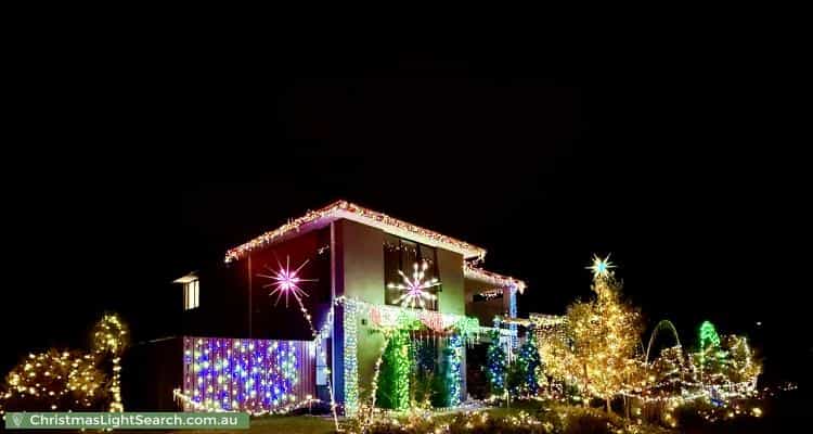 Christmas Light display at 69 Castella Drive, Caversham