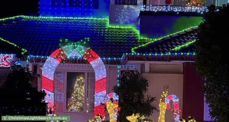 Christmas Light display at 28 Nullewa Parkway, Lakelands
