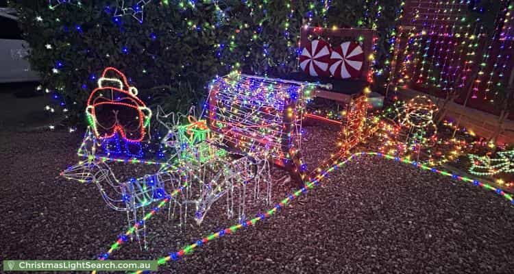 Christmas Light display at 6 Beela Place, Ngunnawal