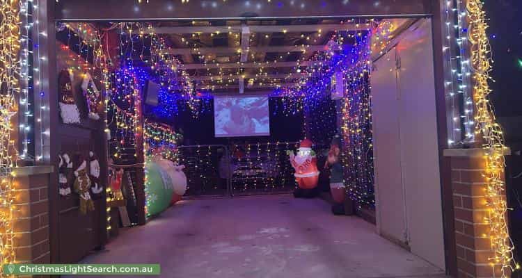 Christmas Light display at 6 Beela Place, Ngunnawal
