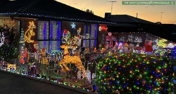 Christmas Light display at 29 Peebles Street, Endeavour Hills