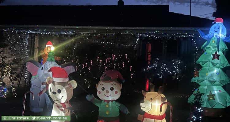 Christmas Light display at 22 Michele Drive, Scoresby