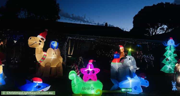 Christmas Light display at 22 Michele Drive, Scoresby
