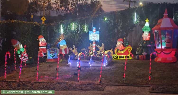 Christmas Light display at 350 Beach Road, Black Rock