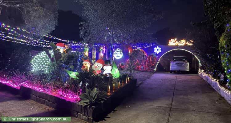 Christmas Light display at 3 Shetland Drive, Wantirna